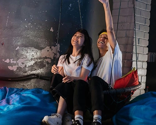 Community Installs Giant Swing To Promote Family Activities